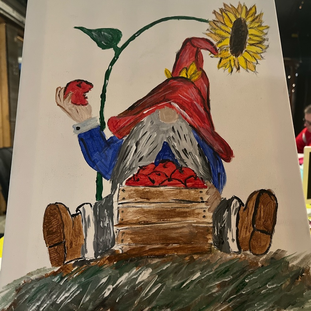 Canvas fall art by local artist